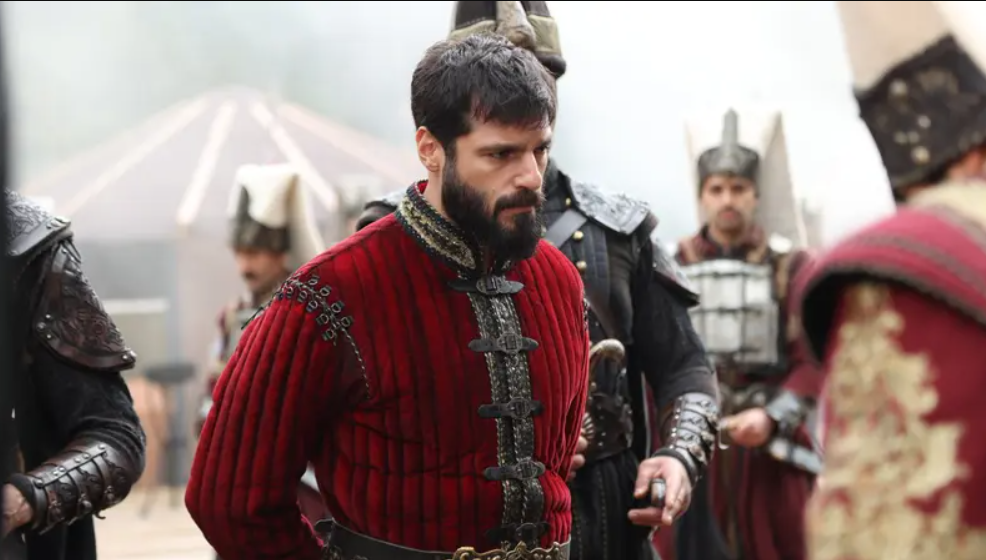 Sultan Mehmed inspecting his troops before the campaign